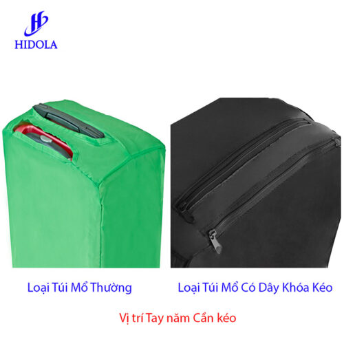 sản xuất áo trùm vali có in logo